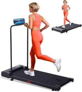 lot 3926 image: $100 Walking Pad Treadmill with Incline, 3.0HP, 0.6-7.6MPH, 350LBS