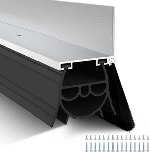 lot 3930 image: $85 POWLAB Universal Garage Door Seals Kit - 10ft EPDM Rubber Seal