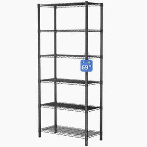 lot 3971 image: $60 Golpart 6-Tier Adjustable Storage Shelves, 900LBS Capacity, Black