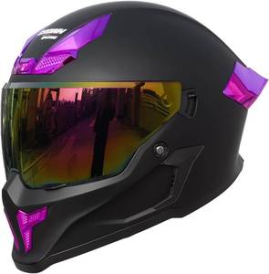 lot 3981 image: $99 Full Face Dual Visor Motorcycle Helmet DOT Approved