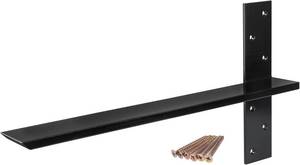 lot 3987 image: $88 2-Pack Free-Hanging T Shelf Bracket, Heavy Duty Steel, 18-Inch