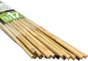 lot 3993 image: Mininfa Bamboo Stakes 4 ft, Eco-Friendly Garden Supports, 25 Pack