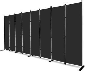 lot 3996 image: $136 MAYOLIAH 8-Panel Room Divider, 6ft Tall Folding Privacy Screen