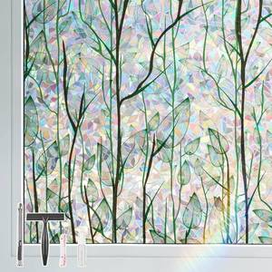 lot 4040 image: $48 LEMON CLOUD Privacy Window Film 3D Stained Glass, Static Cling