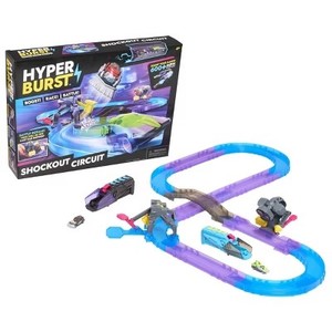 lot 4044 image: Hyper Burst Shockout Circuit Battle Race Track Set