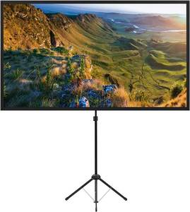 lot 4054 image: $84 100-Inch Outdoor Projector Screen with Stand, 169 Tripod