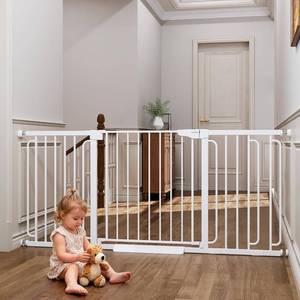lot 4059 image: $140 Cumbor Extra Wide Baby Gate, 36.6-69 Walk-Through, 30.5 Tall