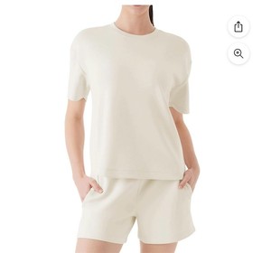 lot 4068 image: XL Members Mark Womens Sandwash Short Sleeve T-Shirt