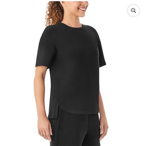 lot 4072 image: Xxl-Members Mark Womens Short Sleeve Luxe Tee- charcoal grey