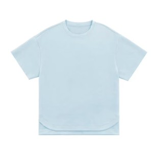 lot 4074 image: Medium Members Mark Womens Sandwash light blue Short Sleeve T-Shirt