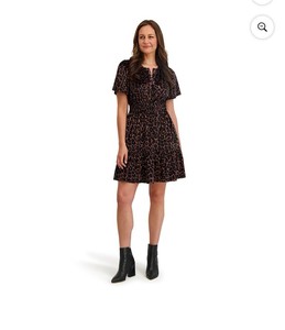 lot 4094 image: Large- French Connection Womens Velvet Mini Dress