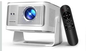 Smart Projector with 4K 8K Support, Mini Projector with Wifi6 and Bluetooth5.4, 600 ANSI, Auto Focus & Obstacle Avoidance 1080P Portable Movie Proyector for Home Outdoor, Magcubic HY350Max