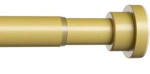lot 1350 image: Gold Spring Tension Curtain Rod