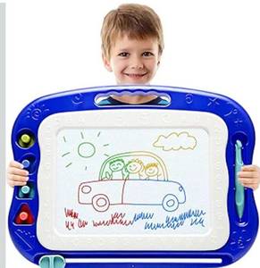 lot 1381 image: Magnetic Drawing Board,Large Doodle Board Toddler Toys for Girls Boys 3 4 5 6 7 Year Old Kids Gift Etch A Colorful Sketch Magnet Erasable Pad (Blue)