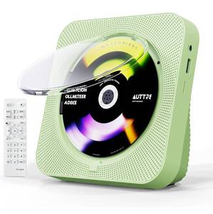 lot 1383 image: CD Player Portable Bluetooth 5.1 Desktop CD Player with HiFi Sound Speakers,Remote Control,Dust Cover,LED Display,Boombox FM Radio,USBAUX for Home,Kids (Green)