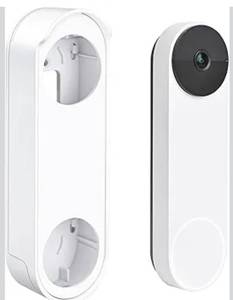 lot 1386 image: Anti-Theft No Drill Doorbell Mount Compatible with Google Nest Doorbell (Battery), Video Doorbell Door Mount for Apartment, Home, Renters, No Tools Needed and Protect Your Wall