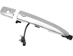 lot 1393 image: Driver Door Handle Chrome, Compatible with 2009-2018 Nissan Sentra Murano Maxima Leaf, with Sensor and Smart Keyless Entry System, Exterior Front Left Side  Replace# 806469N00A Outside Handle