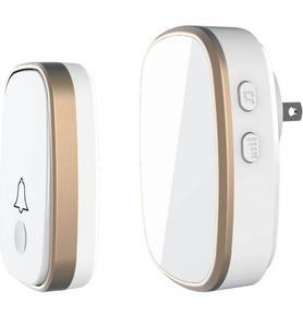 lot 1399 image: LUAMB Wireless Doorbell, 1,000ft Range Loud Enough with 5Volume Levels and Mute Mode Door Chimes LED Flashing