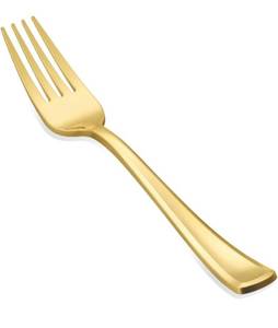lot 1409 image: N9R 180PCS Gold Plastic Forks, Solid, Durable and Heavy Duty Plastic Forks, Perfect Utensils for Parties, Weddings and other Formal Events