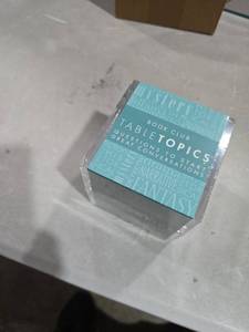 lot 1427 image: TABLETOPICS Book Club Card Game Questions to Start Conversations Cube
