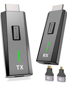 lot 1459 image: (221)2026 Upgraded Wireless HDMI Transmitter and Receiver 328FT100M, 4k Decode 1080P Output, Plug & Play Portable 2.4g5g, Wireless Hdmi Extender Kit to Monitor from LaptopPCProjectorTV Box