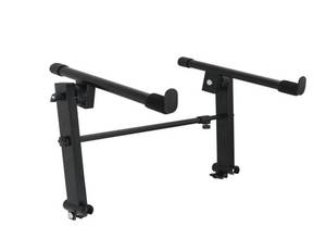 lot 1462 image: LyySangshuo 2 Tier Keyboard stand extension Electric Digital Piano Stand keyboard stand tier Adjustable piano stand for Stacking Keyboards, Electric Pianos, Synths, and Organs , Adjustable, Nonslip Arms and Feet Metal Black