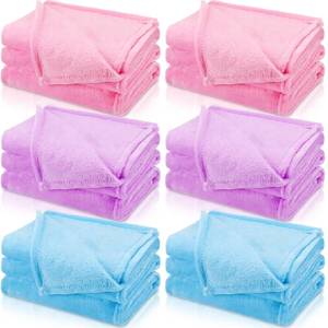 lot 1486 image: SmoothNovelty 6 Pcs Eater Fleece Throw Blanket Bulk for Kids Soft Plush Flannel Throw for Kids Girl Sleepover Slumber Movie Night Galentines Party Bed Couch(Fresh Color,40 x 60 Inch)