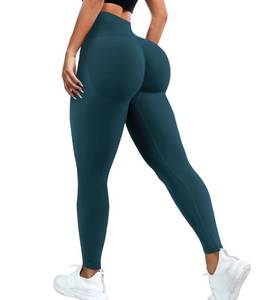 lot 1498 image: JGS1996 Hidden Scrunch Butt Lifting Leggings for Women Tummy Control High Waisted Workout Gym Seamless Impact Yoga Pants Medium