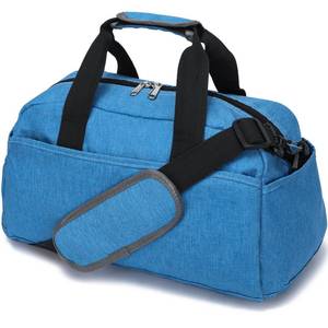lot 1513 image: 14 inch Small Gym Bag for Women & Men, Mini Duffel Bag for Travel Sports Lightweight Carry On Bag,Navy Blue