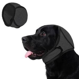 lot 1523 image: Dog Ear Muffs Noise Protection, Dog Ear Covers for Bath, Dog Quiet Ear Wrap, Waterproof Dog Calming Hoodie for Hematoma, Bathing, Drying, Swim& Noise Anxiety Relief M