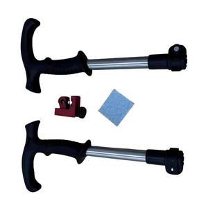 lot 1543 image: Stone Owl Outdoors Height Tech Stroller Handle Extension Kit Extends Up to 8 Inches No More Stooping, Straining, or backaches Universal Fit Stroller Handlebar Extender.