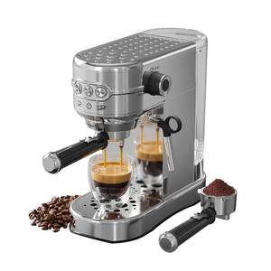 lot 1554 image: JZ.CAFE Espresso Machine 20 Bar, Compact Espresso Maker, Stainless Steel Expresso Coffee Machines with Steam Milk Frother & 34oz Removable Water Tank for Home, Cappuccino Machine, Great Gift