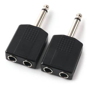 lot 1583 image: NANYI 14 Inch M-F 6.35MM TS Audio Heads Adapter, 2Pack (2x 14 Inch F-TS)
