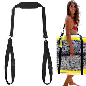 lot 1591 image: FINGERINSPIRE 1Set Paddleboard Carry Strap Adjustable Heavy-Duty Paddle Board Carry Strap with Support Padded Shoulder Sling Black Nylon Carry Belt for Paddleboards Surfboards Longboards Canoe Kayaks