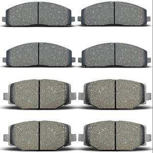 lot 1601 image: 8pcs Front Rear Ceramic Brake pads set fit for 2012-2016 for Chrysler Town & Country,2012-2016 for Dodge Grand Caravan,2012-2016 for Dodge Journey,2012-2015 for Ram CV,2012-2013 for Volkswagen Routan
