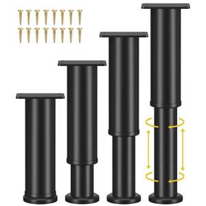 lot 1609 image: Wlrrcwdttc 4 Pcs Adjustable Bed Support Legs for Bed FrameBed Center Slat, Metal Adjustable Furniture Legs 7.08-13 inch for BedSofaCabinetCouchDresserTable, Thickened Heavy Bed Replacement Legs