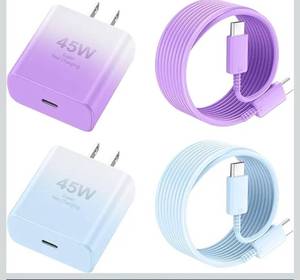 lot 1618 image: Phone 16 Pro Max Charger Fast Charging, 45W USB C i-Phone 16 Super Fast Charger Block with 10ft Long Type C Charging Cable Cord for iPhone 1616 Pro16 ProMax16 Plus, 1515 ProMaxProPlus-Gradient