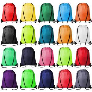 lot 1641 image: Kuhome 20Pcs Drawstring Backpacks Bulk String Bag Cinch Sack Pack Storage Knapsack Polyester Gift Bags Sports Drawstring Bags for Trip Gym Party Bags(20 Colors)