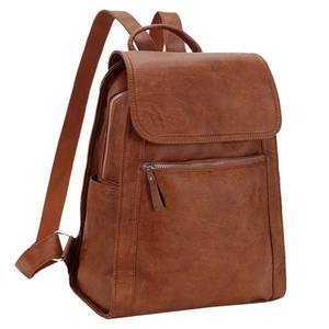 lot 1647 image: VX VONXURY Backpack Purse for Women,Lightweight Fashion Faux Leather Small Travel Daypack with Multiple Pockets(Brown)