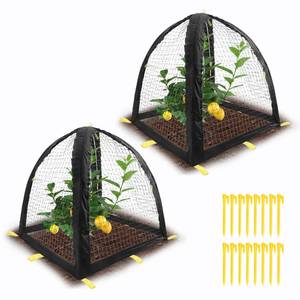 lot 1656 image: 2PCS Pest Guard Cover-22 x 22 x 23 Inch Mesh Plant Cover for Pests-Garden Plants Cloche Tent for Protect Plants Vegetables Fruits Shrubs from Squirrel Animal Eating