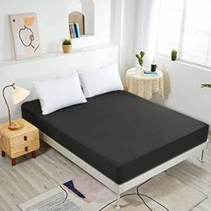 lot 1660 image: NHNHN Fitted Sheet-Deep Pockets-Soft Microfiber-Easy Care-Shrinkage and Fade Resistant-Fitted Sheets Queen Size for Girl Woman Teens Kids-Only 1 Fitted Sheet (Queen, Black)