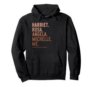 lot 1667 image: Black History Month Women Leaders Excellence Rosa Harriet Pullover Hoodie Purple XL