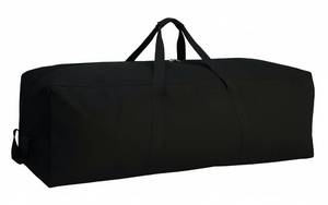 lot 1688 image: DoYiKe Extra Large Canvas Travel Duffle Bag Heavy Duty, Sports Travel Military Camping Tent Storage Black