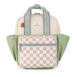 lot 1706 image: Itzy Ritzy Toddler Backpack - Daycare Bag - Features Adjustable Shoulder Straps, 2 Side Pockets & Spacious Interior with Wipeable Fabric Lining & Name Label, Checkerboard Backpack