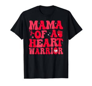 lot 1738 image: Groovy Mama of A Heart Warrior Disease Awareness CHD T-Shirt L
