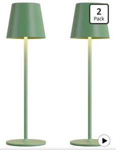 lot 9585 image: Cordless Table Lamp Rechargeable Green