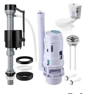 lot 9587 image: Saillong 1 Pack 3 Inch Universal Toilet Tank Replacement Kit,