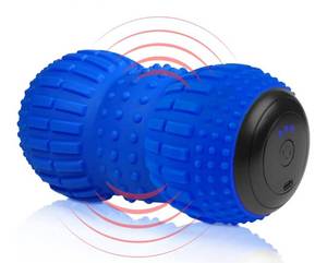 lot 9608 image: ZeenKind Vibrating Peanut Massage Ball for Plantar Fasciitis, Muscle Pain Relief with 4 Speed