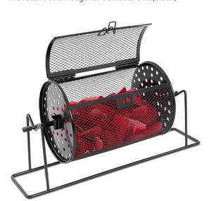 lot 9614 image: Teenyyou 7.09 X 4.72 Small Raffle Drum Upgraded Ticket Spinner Holds 600 Tickets Raffle Wheel Spinner with Stand Drum Cage for Games Events(Black
