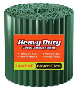 lot 9621 image: LAVEVE Corrugated Metal Garden Edging 6 x 40Ft,